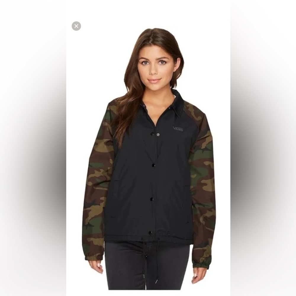 Vans Black and Camouflage Jacket - NWOT NEVER WORN